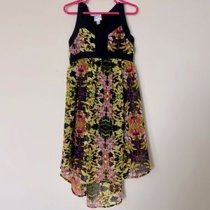 GIRLS Disney D’Signed Floral High Low Sleeveless Dress SIZE S